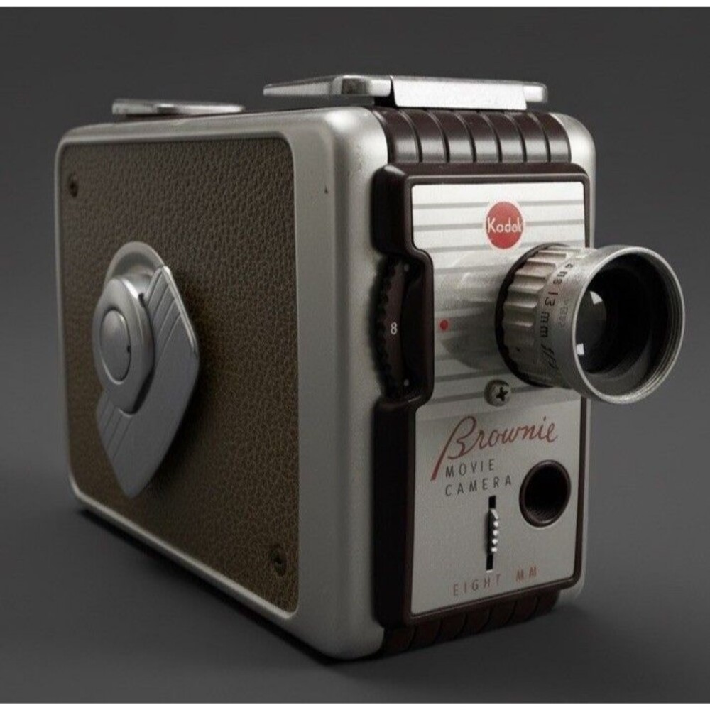 VTG 1951 Kodak Brownie Super 8 Movie Camera 8mm Film Untested